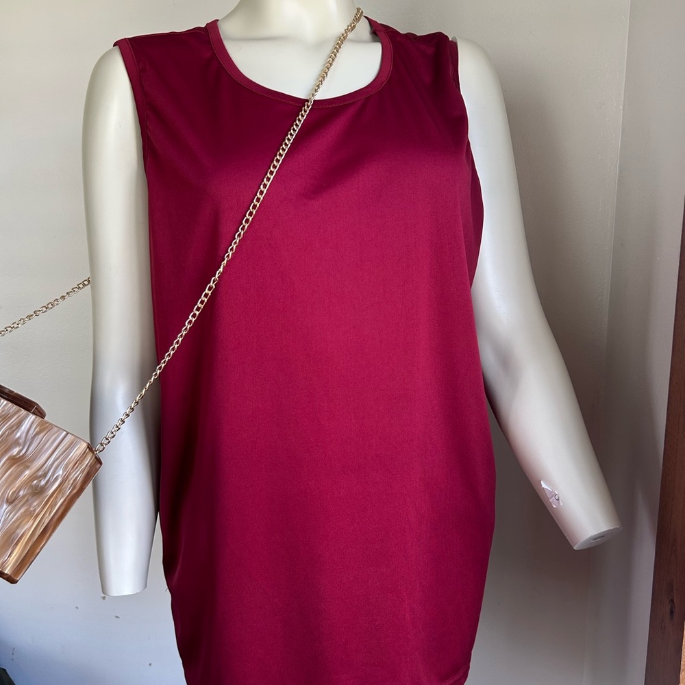 Gold Coast loose xl Sleeveless Red Top